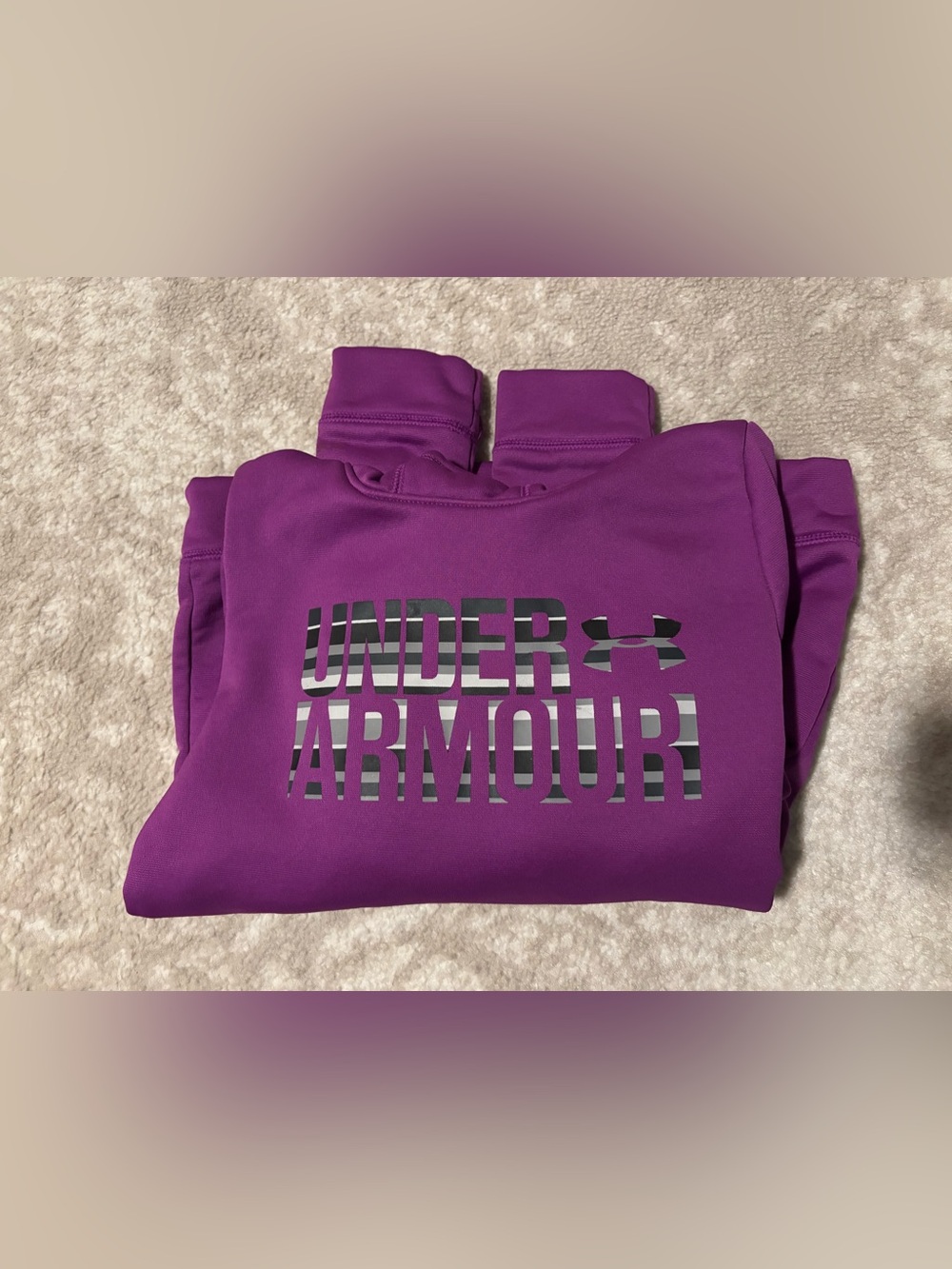 Under Armour Sweatshirt - Pullover Hoodie Purple